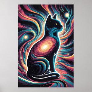 Poster Feline Cosmos