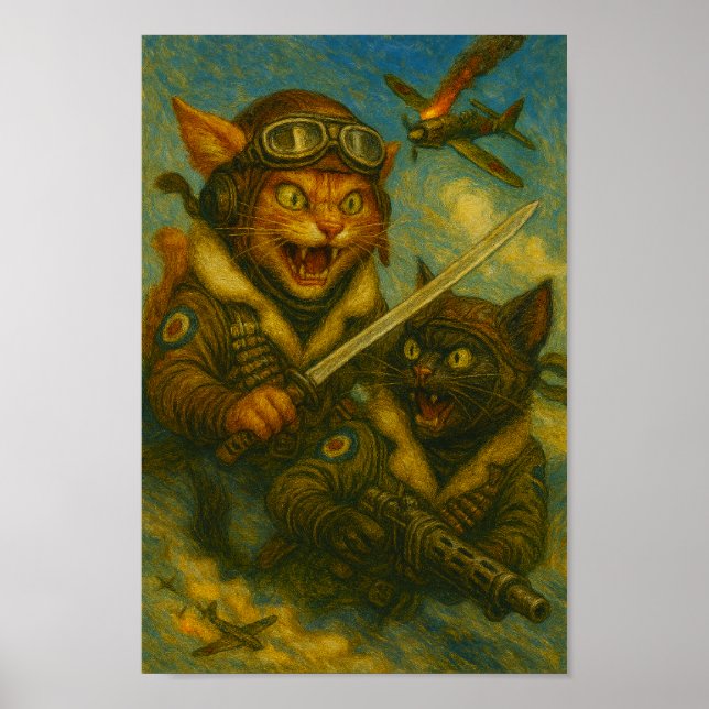 Poster Feline Fighter Aces (Frente)