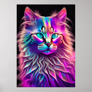 Poster Feline Fractal Beauty 250