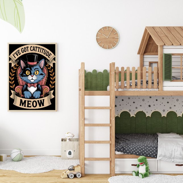 Poster Felino das Portas com Atitude (Criador carregado)