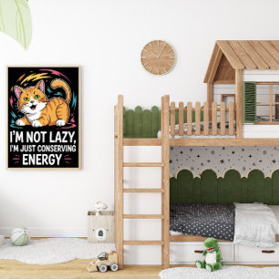 Poster Felino estratégico para a conservação da energia