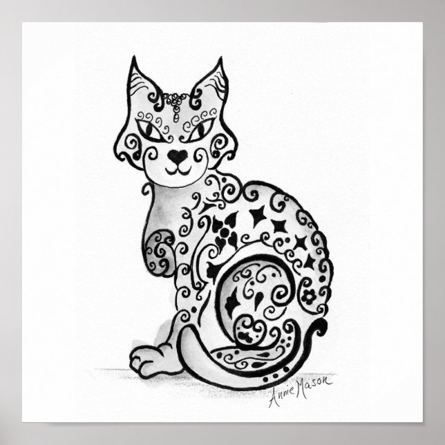 Poster Felino rico (Frente)