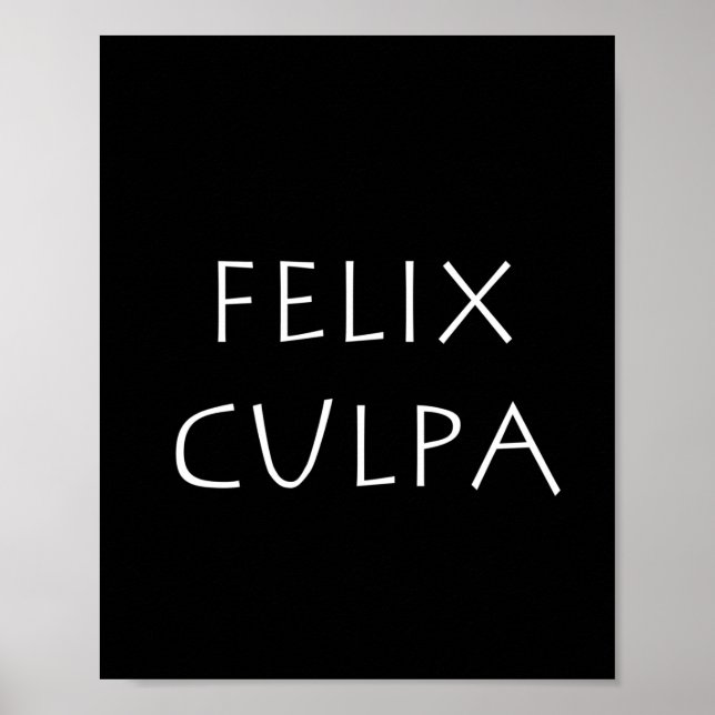Poster Felix culpa (Frente)