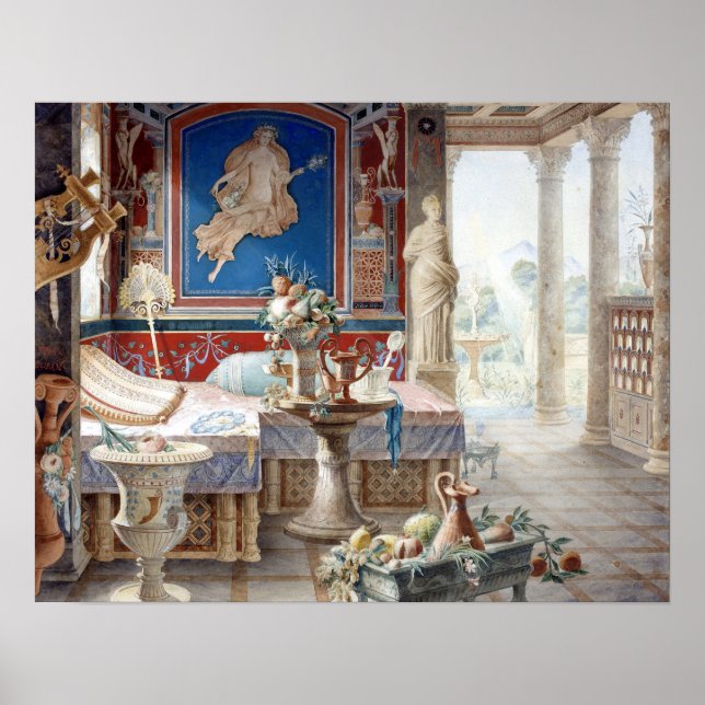 Poster Félix Duban Architectural Fantasy (Frente)