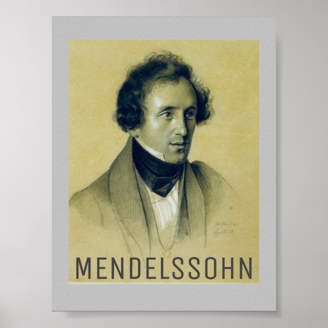 Poster Felix Mendelssohn (1834) (Frente)