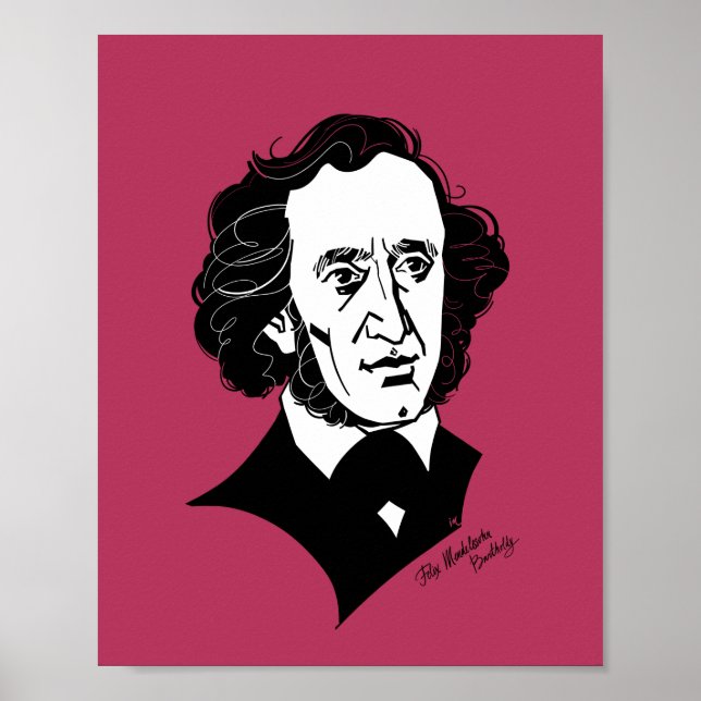 Poster Felix Mendelssohn Bartholdy (Frente)