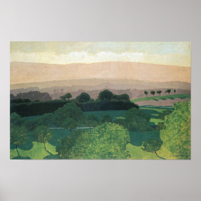 Poster Felix Vallotton-Paisagem em Romanel (Frente)