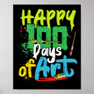 Poster Feliz 100º Dia Da Escola 100 Dias De Professora De
