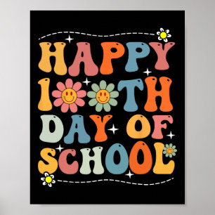 Poster Feliz 100º Dia De Professores Estudantes 100 Da