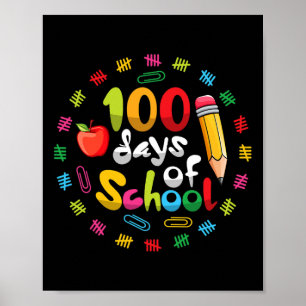 Poster Feliz 100º Dia de Professores Estudantes 100 Da