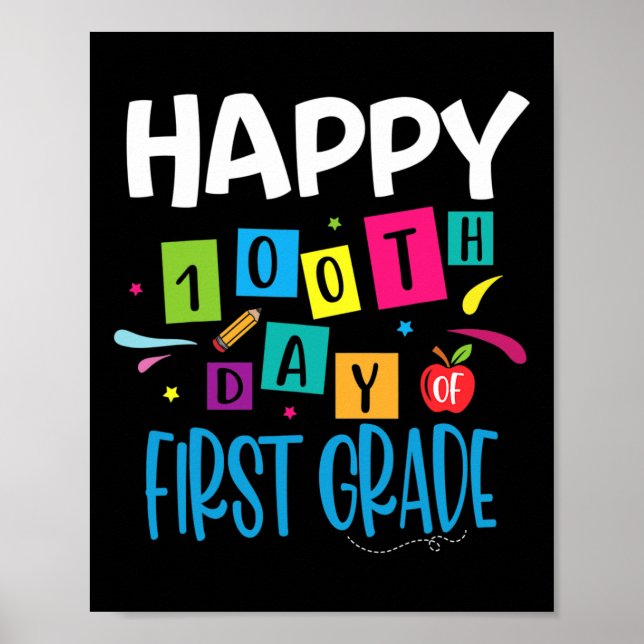 Poster Feliz 100º Dia dos Estudantes do Primeiro Grau 10 (Frente)