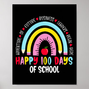 Poster Feliz 100 Dias De Escola 100º Dia Da Escola