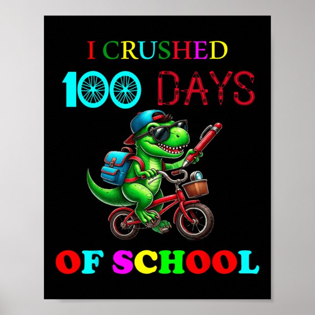 Poster Feliz 100 Dias De Professores Professores Crianças (Frente)
