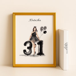 Poster feliz 31 anos,