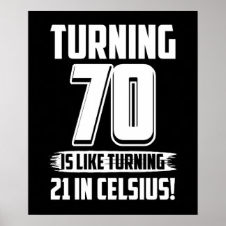 Poster Feliz 70 Birthday
