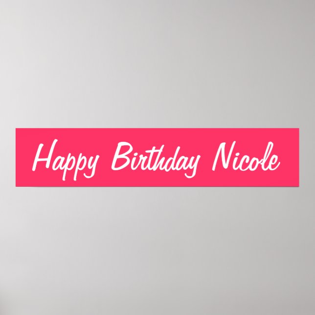 Pôster Feliz aniversário (Frente)