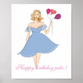 Poster Feliz aniversário