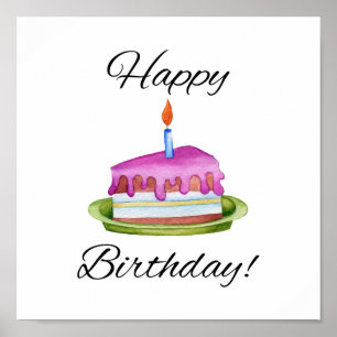 Poster Feliz aniversário!