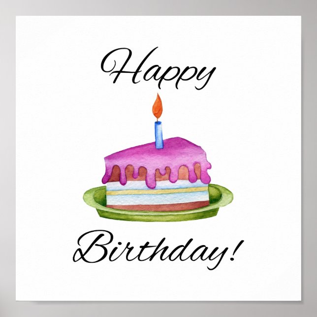 Poster Feliz aniversário! (Frente)