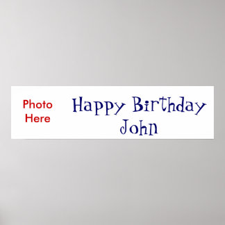 Poster Feliz aniversário