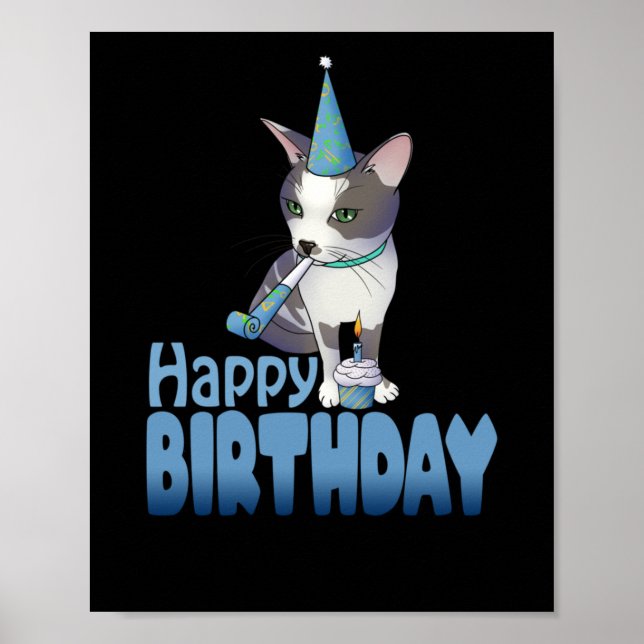 Poster Feliz aniversário (Frente)