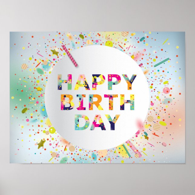 Poster Feliz Aniversário (Frente)