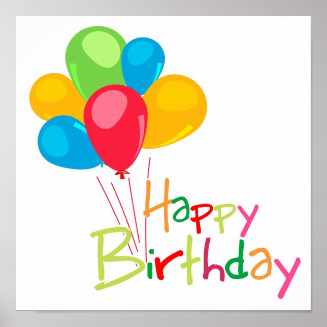 Pôster Feliz aniversário (Frente)