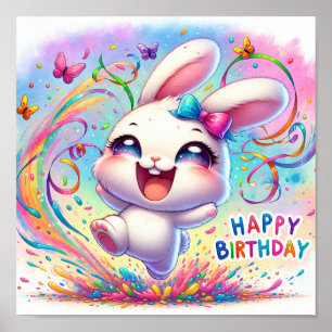 Poster Feliz aniversário