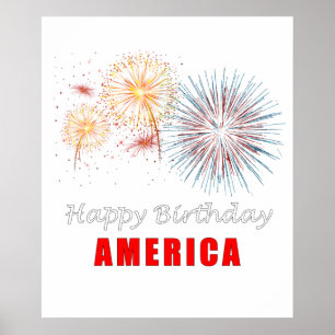 Poster Feliz aniversário América