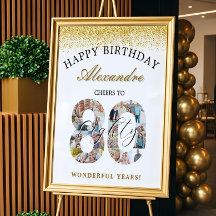 Feliz Aniversário Aplaude A Colagem Fotográfica De