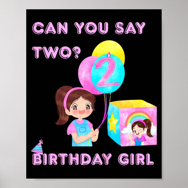 Poster Feliz Aniversário Crianças  (Frente)