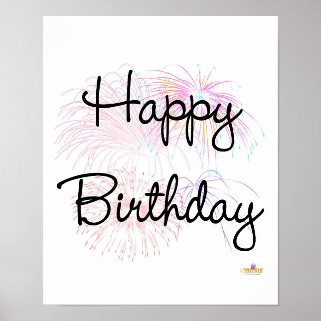 Pôster Feliz Aniversário da Empresa (Frente)