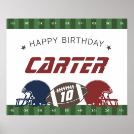 Poster Feliz Aniversário do Marinho de Futebol Americano 