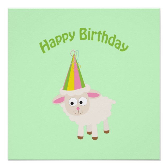 Pôster Feliz aniversário Lamb (Frente)