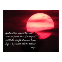 Feliz Aniversário - Outra Viagem ao Redor do Sol