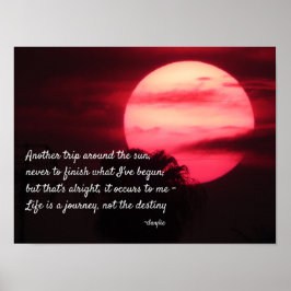 Poster Feliz Aniversário - Outra Viagem ao Redor do Sol