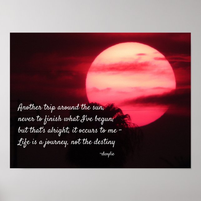 Poster Feliz Aniversário - Outra Viagem ao Redor do Sol (Frente)