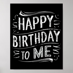 Poster Feliz aniversário para homens e mulheres engraçado