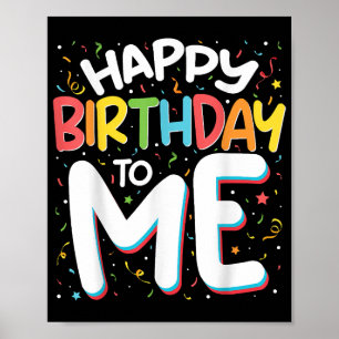 Poster Feliz Aniversário Para Mim Festa de aniversário En