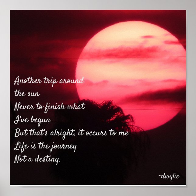 Poster Feliz aniversário para mim - Outra Viagem ao Sol (Frente)