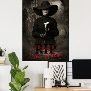 Poster Feliz Aniversário Sarcástico