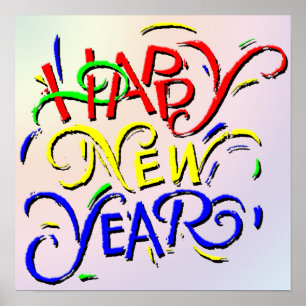 Poster feliz ano novo