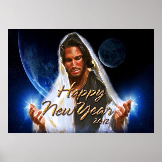 Pôster Feliz ano novo 2012 C (Frente)