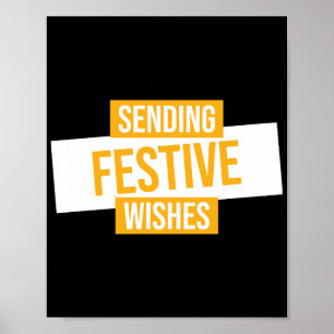 Poster Feliz ano novo 2024 - enviando votos festivos