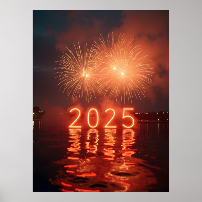 Poster Feliz ano novo 2025 (Frente)