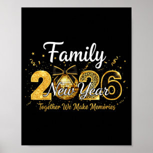 Poster Feliz Ano Novo 2025 Contagem Regressiva para a Fes
