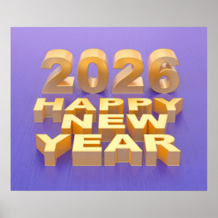 Poster Feliz Ano Novo 2026