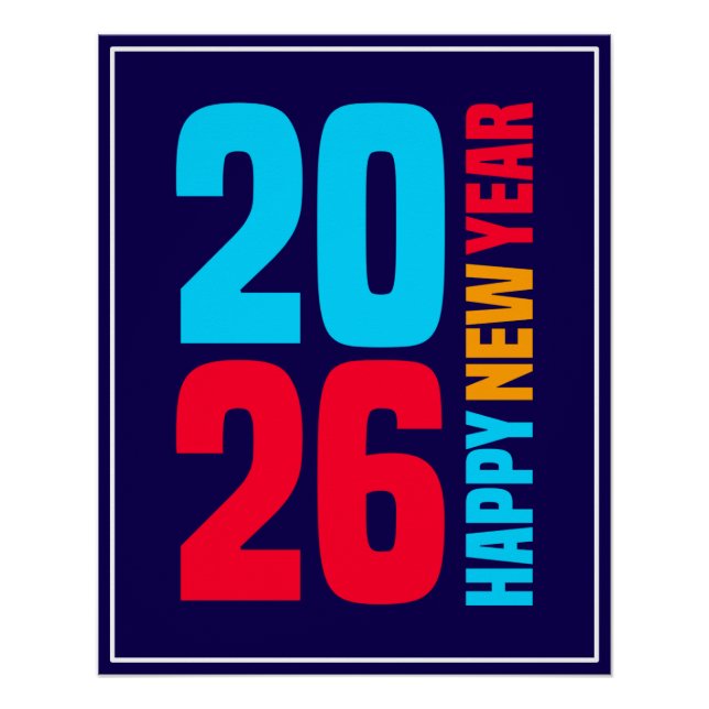 Pôster Feliz ano novo 2026-34568 (Frente)