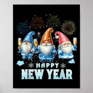 Poster Feliz ano novo 2026 Anos novos do Partido da Famíl