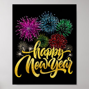 Poster Feliz Ano Novo 2026 Contagem Regressiva para a Fes